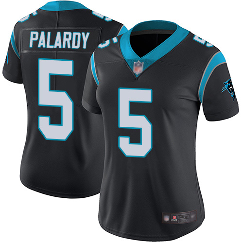 Carolina Panthers Limited Black Women Michael Palardy Home Jersey NFL Football #5 Vapor Untouchable